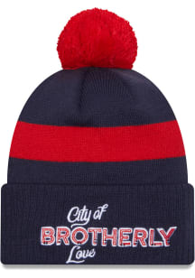 New Era Philadelphia 76ers Blue 2023 City Edition Cuff Mens Knit Hat