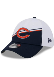 New Era Chicago Bears Mens Navy Blue 2023 Sideline 39THIRTY Flex Hat