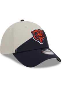 New Era Chicago Bears Mens Navy Blue 2023 Sideline Retro 39THIRTY Flex Hat