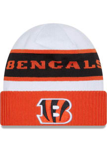 New Era Cincinnati Bengals Orange 2023 Sideline Tech Mens Knit Hat