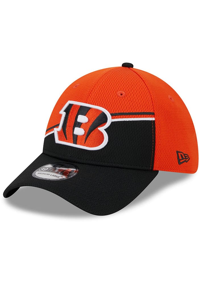 New Era Cincinnati Bengals Mens Orange 2023 Sideline STM 39THIRTY Flex Hat