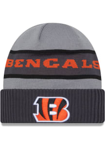 New Era Cincinnati Bengals Grey 2023 Sideline Tech Mens Knit Hat