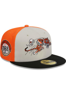 New Era Cincinnati Bengals Mens Black 2023 Sideline Retro 59FIFTY Fitted Hat