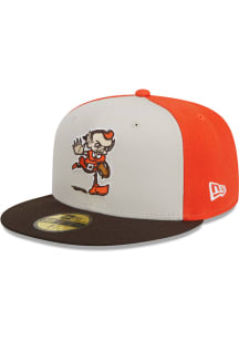 New Era Cleveland Browns Mens Brown 2023 Sideline Retro 59FIFTY Fitted Hat