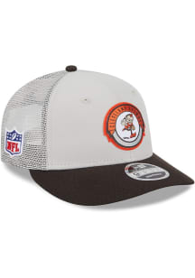 New Era Cleveland Browns 2023 Sideline Retro Trucker LP9FIFTY Adjustable Hat - Brown