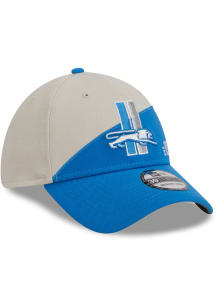 New Era Detroit Lions Mens Blue 2023 Sideline Retro 39THIRTY Flex Hat