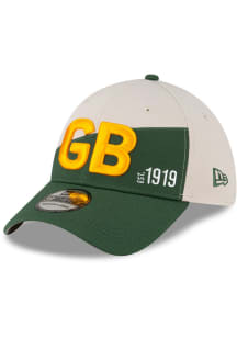 New Era Green Bay Packers Mens Green 2023 Sideline Retro 39THIRTY Flex Hat