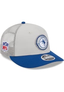 New Era Indianapolis Colts 2023 Sideline Retro Trucker LP9FIFTY Adjustable Hat - Blue