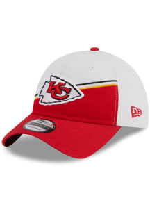 New Era Kansas City Chiefs White JR 2023 Sideline 9TWENTY Youth Adjustable Hat