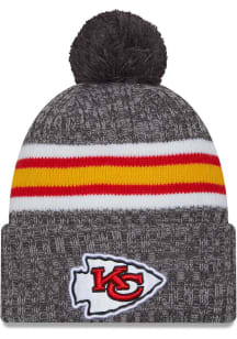 New Era Kansas City Chiefs Grey JR 2023 Sideline GRA Sport Youth Knit Hat