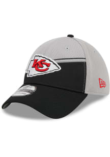 New Era Kansas City Chiefs Mens Grey 2023 Sideline GRA 39THIRTY Flex Hat