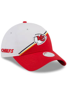 New Era Kansas City Chiefs White 2023 Sideline 9TWENTY Womens Adjustable Hat