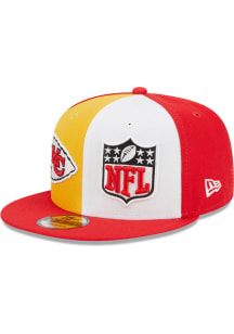 New Era Kansas City Chiefs Red 2023 Sideline Script 9FIFTY Mens Snapback Hat
