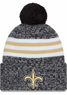 New Era New Orleans Saints Black 2023 Sideline Sport Mens Knit Hat