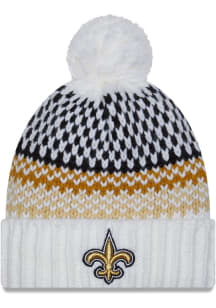 New Era New Orleans Saints White 2023 W Sideline Sport Womens Knit Hat