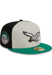 New Era Philadelphia Eagles Mens Kelly Green 2023 Sideline Retro 59FIFTY Fitted Hat