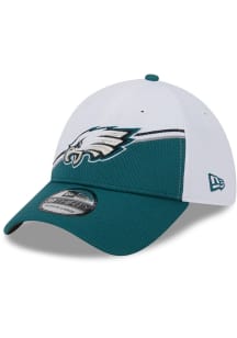 New Era Philadelphia Eagles Mens Midnight Green 2023 Sideline 39THIRTY Flex Hat