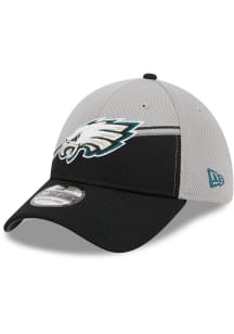New Era Philadelphia Eagles Mens Grey 2023 Sideline GRA 39THIRTY Flex Hat