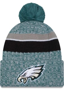 New Era Philadelphia Eagles Midnight Green 2023 Sideline Sport Mens Knit Hat