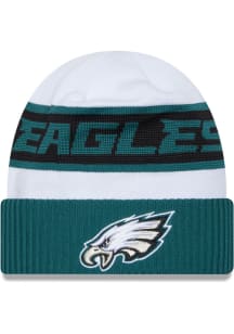 New Era Philadelphia Eagles Midnight Green 2023 Sideline Tech Mens Knit Hat