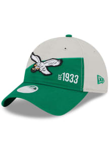 New Era Philadelphia Eagles Kelly Green 2023 Sideline Retro 9TWENTY Womens Adjustable Hat
