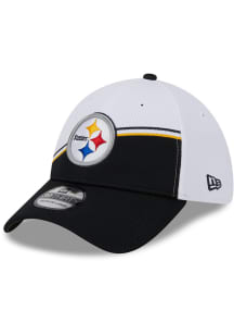 New Era Pittsburgh Steelers Mens Black 2023 Sideline 39THIRTY Flex Hat