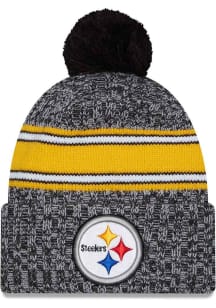 New Era Pittsburgh Steelers Black 2023 Sideline Sport Mens Knit Hat