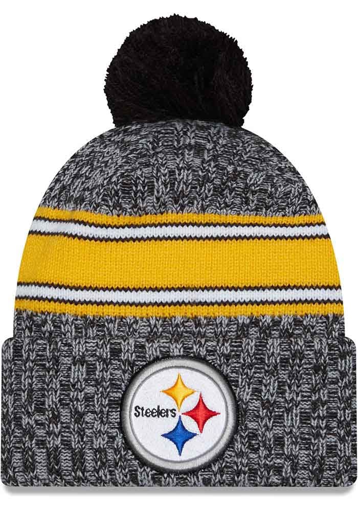 New Era Pittsburgh Steelers Youth White/Black 2023 Sideline