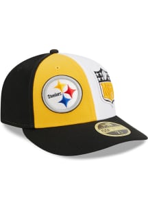 New Era Pittsburgh Steelers Mens Black 2023 Sideline LP59FIFTY Fitted Hat
