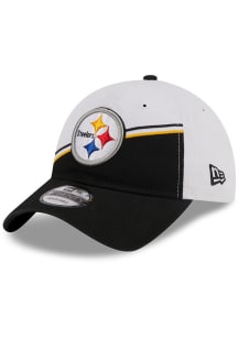 New Era Pittsburgh Steelers White JR 2023 Sideline 9TWENTY Youth Adjustable Hat