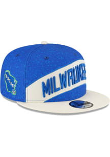 New Era Milwaukee Bucks Blue 2023 City Edition 9FIFTY Mens Snapback Hat