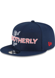 New Era Philadelphia 76ers Blue 2023 City Edition 9FIFTY Mens Snapback Hat