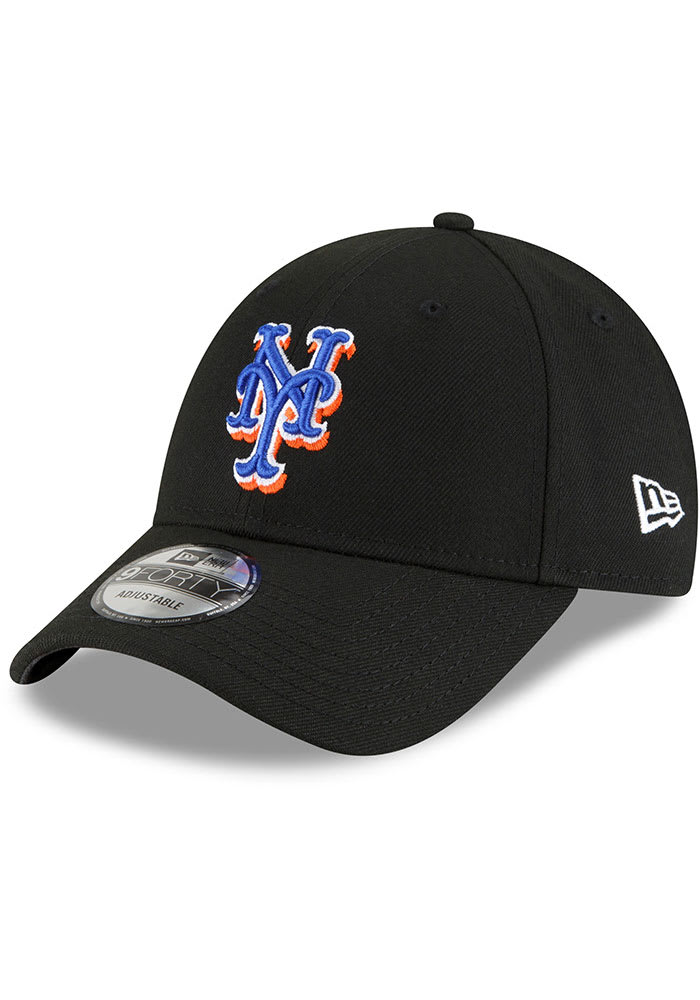 New York Mets The League 9Forty Adjustable Black Alternate Hat