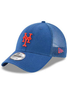 New Era New York Mets Trucker 9FORTY Adjustable Hat - Blue