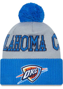 New Era Oklahoma City Thunder Grey 2023 NBA Tip Off Mens Knit Hat
