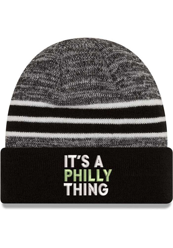 Youth Mitchell & Ness Kelly Green Philadelphia Eagles Fandom Cuffed Knit Hat