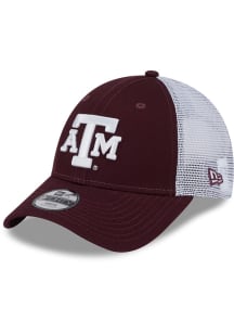 New Era Texas A&amp;M Aggies Maroon Evergreen Trucker JR 9FORTY Youth Adjustable Hat