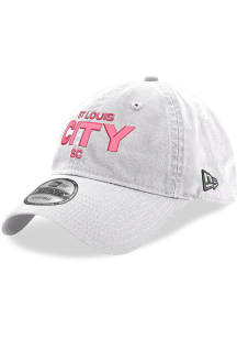 New Era St Louis City SC Wordmark 9TWENTY Adjustable Hat - White