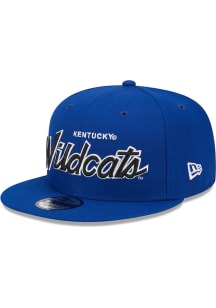 New Era Kentucky Wildcats Blue Evergreen  Script 9FIFTY Mens Snapback Hat
