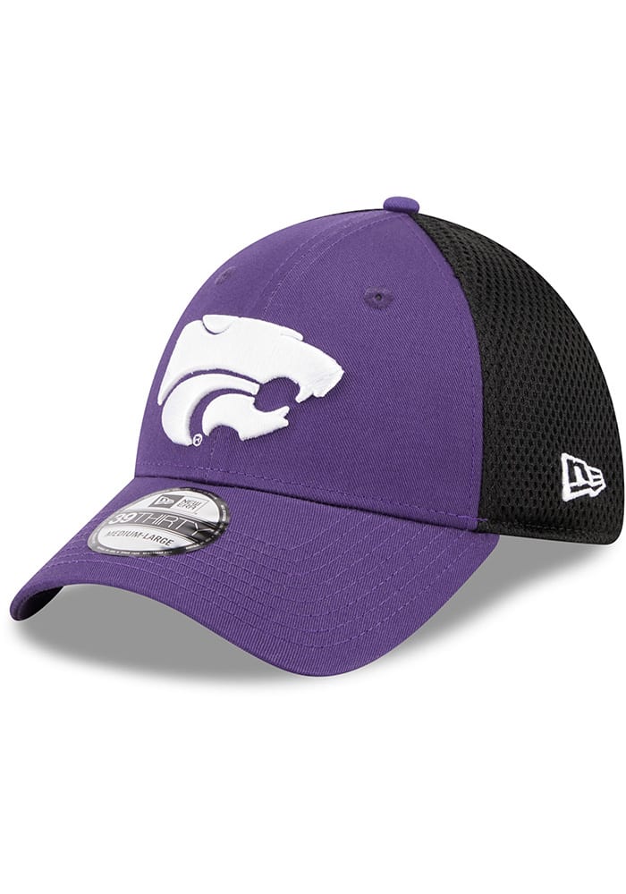 New Era K-State Wildcats Mens Purple Evergreen Team Neo 39THIRTY Flex Hat