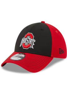 New Era Ohio State Buckeyes Mens Black Evergreen 39THIRTY Flex Hat