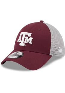 New Era Texas A&amp;M Aggies Mens Maroon Evergreen  Team Neo 39THIRTY Flex Hat