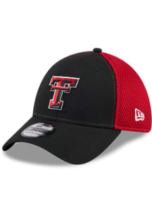 New Era Texas Tech Red Raiders Mens Red Evergreen  Team Neo 39THIRTY Flex Hat