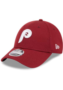 New Era Philadelphia Phillies Evergreen Basic Stretch Snap 9FORTY Adjustable Hat - Red