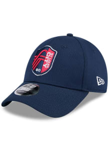 New Era St Louis City SC Evergreen Basic Stretch Snap 9FORTY Adjustable Hat - Navy Blue