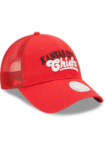 New Era Kansas City Chiefs Red Team Truck 9FORTY Womens Adjustable Hat