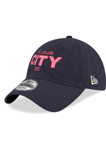 New Era St Louis City SC Wordmark 9TWENTY Adjustable Hat - Navy Blue