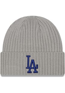 New Era Los Angeles Dodgers Grey Core Classic Knit Mens Knit Hat