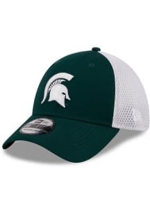 New Era Michigan State Spartans Mens Green Evergreen  Team Neo 39THIRTY Flex Hat