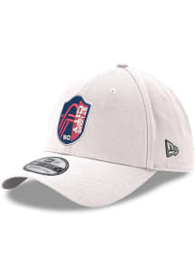 New Era St Louis City SC Mens White Primary Crest 39THIRTY Flex Hat